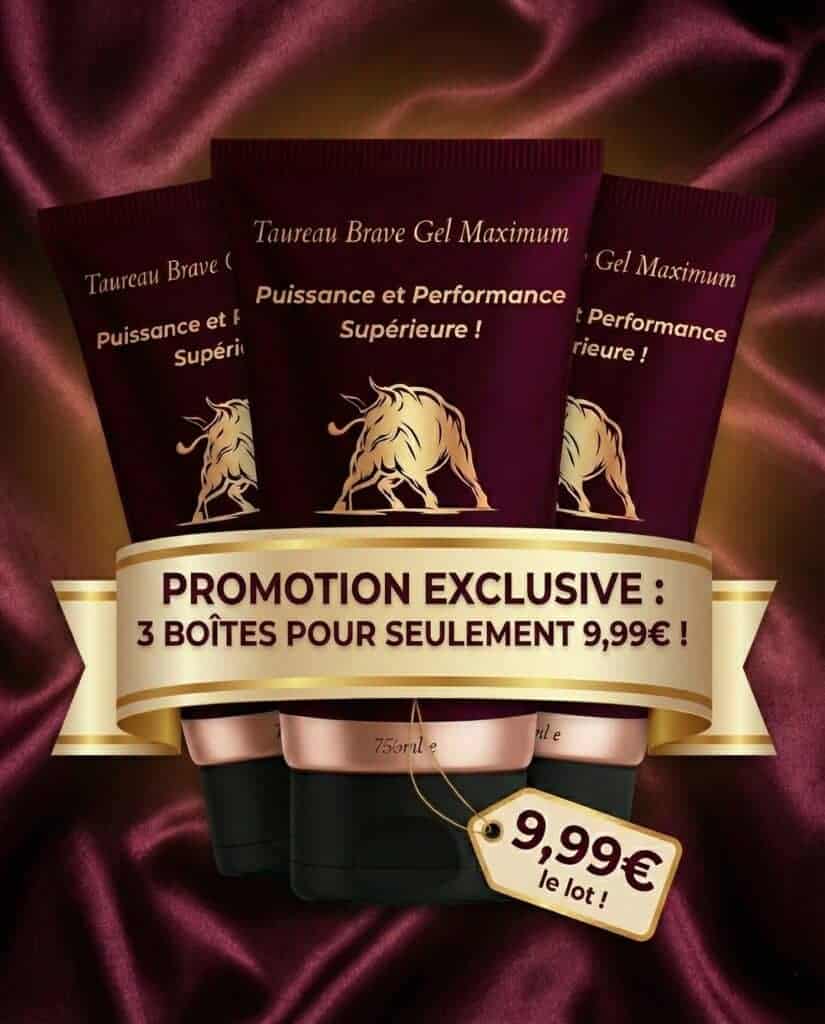 Tre tubi di gel Taurrea Brave su sfondo di velluto rosso.